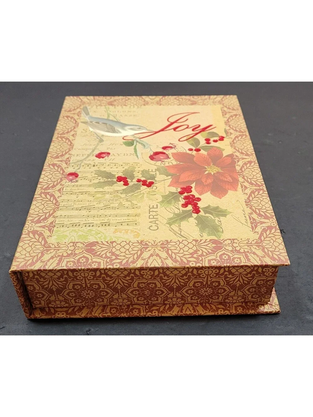 Assorted Stationery, Greeting Cards, Keepsake Boxes, Caspari Large Floral Cards